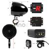 Bluetooth Amplifier Motorcycle ATV Speakers Waterproof Stereo Audio Radio System