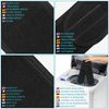 Spa Black Headband Hair Wrap Pack of 10