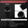 4'' 102mm Long High Flow Inlet Cone Dry Filter Cold Air Intake Replacement Black