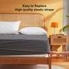 Sonive Super King Fitted Sheet, Dark Grey - Soft Stretch Bed Sheets, Brushed Polyester,180x200+30cm, Superking