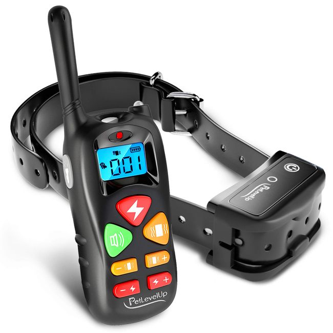 Shock Collar for Dogs - Dog Training Collar with Remote Control 1000 feet - Rechargeable and Upgraded IP67 Waterproof Electric Collar for Large Medium Small Dogs with 3 Training Modes