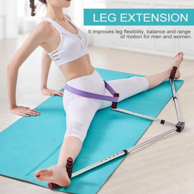 Long Pull Machine Leg Curl Lower Body Leg Exercise Equipment Professional Split Ballet Extension Machine Flexibility Training Ligament Stretcher, 01 WHITE