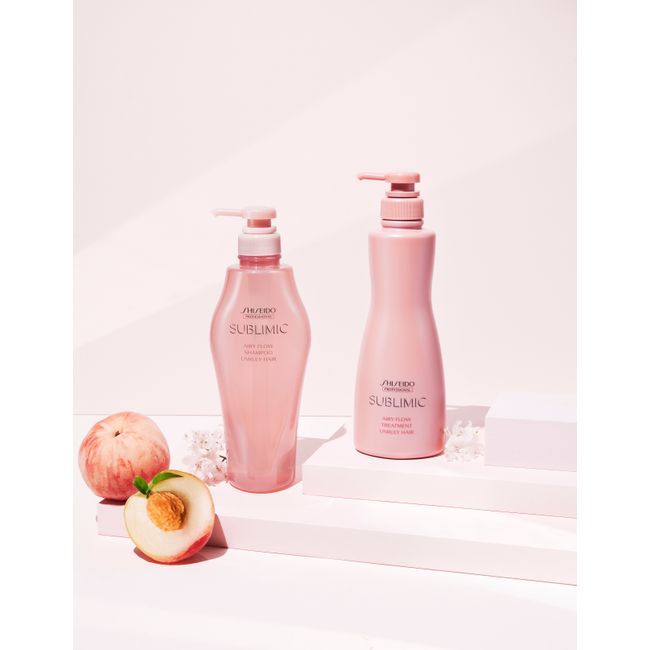 Subrimic Airy Flow Shampoo 500ml + Treatment 500g (2-piece set) [For frizzy hair] + Miniature gift