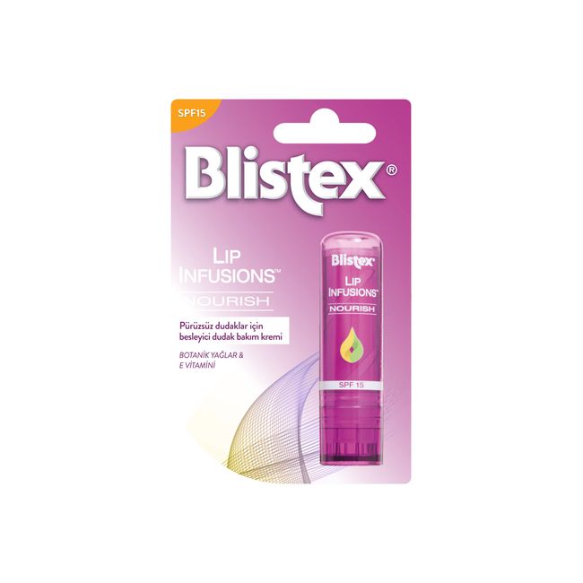 Blistex Lip Infusions Nourish SPF 15 Güneş Koruyucu Besleyici Dudak Bakım Kremi (1 x 1 Adet)