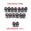 15pcs ER11 High Precision Spring Collet Set for CNC Engraving Machine & Milling Lathe Tool