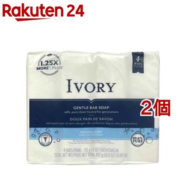 Ivory soap bath (113g * 4 pieces * 2 pieces set) [IVORY]