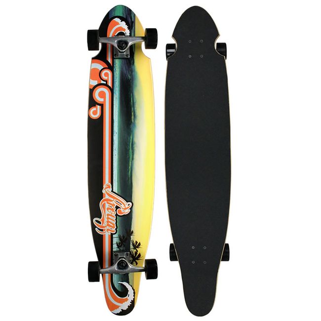 Krown Wave Sunset Complete Longboard Skateboard