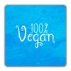 Shopagift 100% Vegan 2 Pack Coasters - 9cm x 9cm