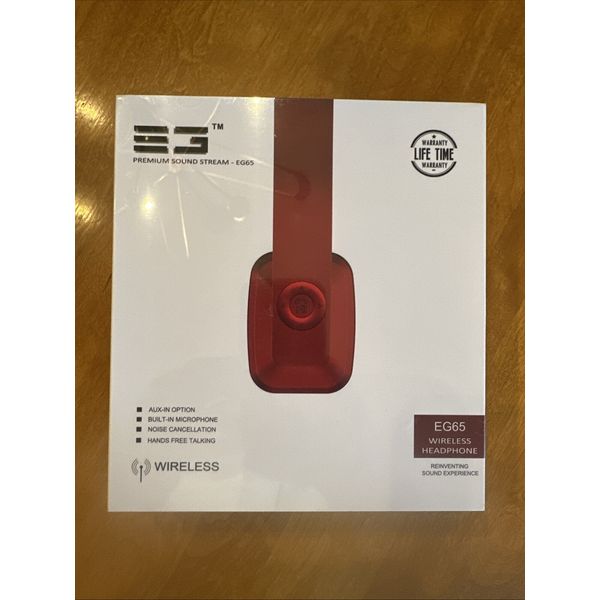 EG Premium Sound Stream EG65 Wireless Bluetooth Headphones