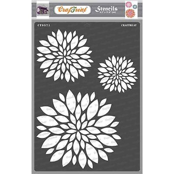 CrafTreat Flower Stencils for Painting on Wood, Canvas, Paper, Fabric and...