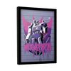Transformers Graffiti Megatron Framed Poster (40cm x 30cm) (Purple/Pink)