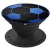 Blue Soccer Ball On a Black PopSockets Adhesive PopGrip