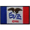 Iowa State Flag Embroidered Emblem Iron On Sew On IA Patch