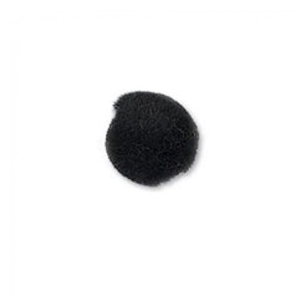 impEX Pom-Poms for Crafts 12mm Black (40pk)