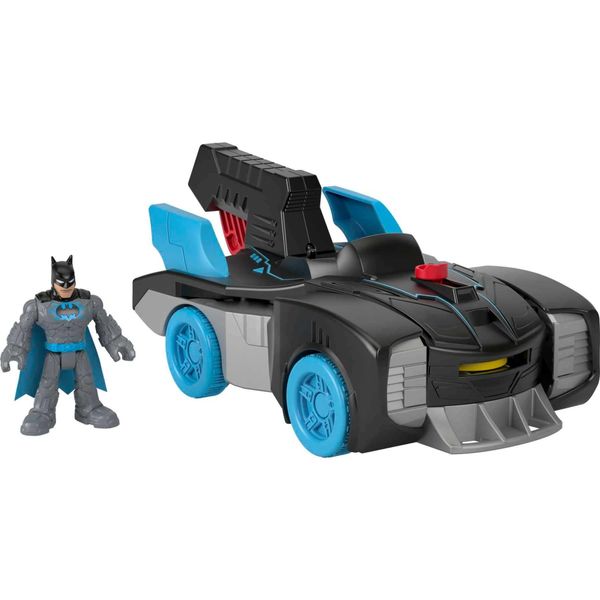 Fisher-Price Imaginext DC Super Friends Batman Toy Bat-Tech Batmobile Car & Light-Up Figure for Preschool Pretend Play Kids Ages 3+ Years