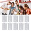 Experiment Cups,Borosilicate Glass Thickened Wall 25mL Beaker Set Multifunctional with Scale Mark for Laboratory for Kitchen