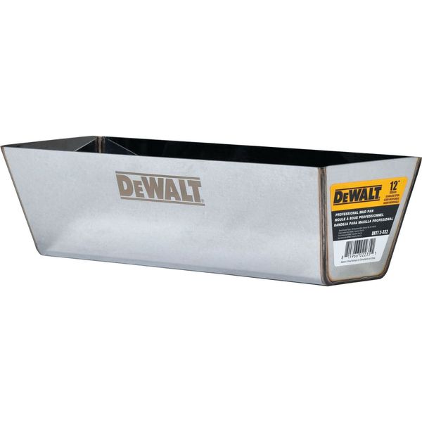 DEWALT 12" Drywall Mud Pan Heli-Arc Weld Contoured Bottom | DXTT-2-332