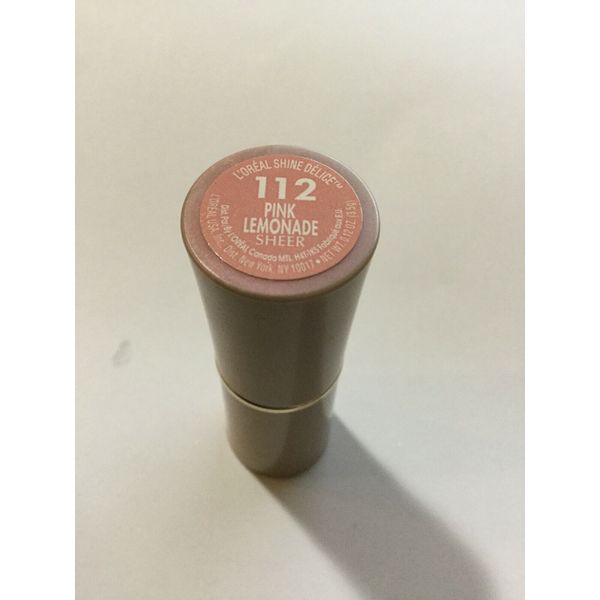 L'Oreal Shine Delice Lipstick  # 112 Pink Lemonade Sheer NEW.