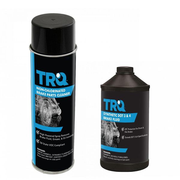 TRQ Brake Service Chemical Kit with Cleaner & Fluid