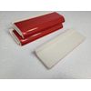 Candy Apple Red Ceramic Tile Mud Cap Subway Trim Mudcap Mid Century Modern