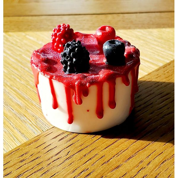 Wildberry Scented Cheesecake Soap with Keratin and Vitamin E
