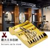 NOELAMOUR Scissor Tray, Standing Type, Scissor Case, Hairdresser, Scissors, Plastic Case, Tray, gold