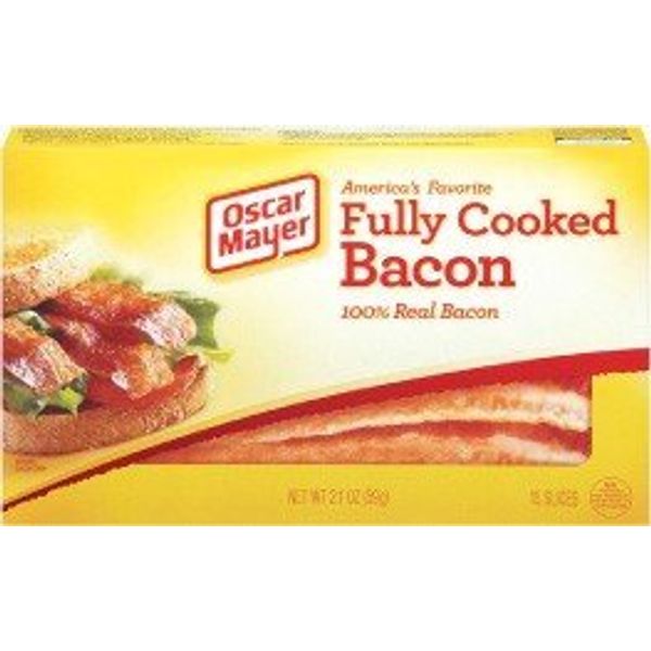 Oscar Mayer, Fully Cooked Bacon, 2.52oz Box (Pack of 4)