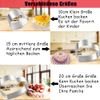 Boolico Heart Baking Mould, Stainless Steel Cake Ring Set, Baking Frame Baking Ring Cake Ring Heart