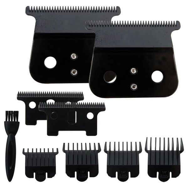Upgraded Replacement Blade for Andis T Outliners Trimmer, for Gtx Trimmer, for Hair Clippers Model #04710/04521, (Black, 2 Pcs)