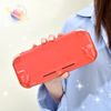 DLseego Case Compatible with Switch Lite,Crystal Glitter Transparent Protective Case Shock Absorption Anti Scratch Hand Grip Cover Soft Switch Lite Controller Shell,Clear Pink