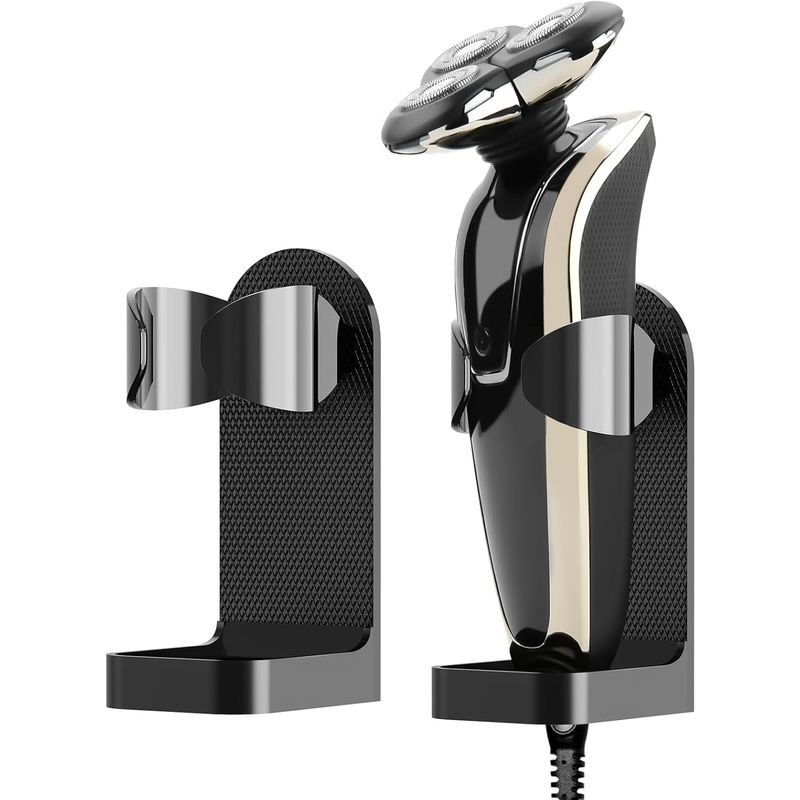 AQQUP Adjustable Electric Shaver Holder Wall Mounted 2 Pack Self ...
