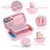 Switch Case for NS Switch - 18 in 1 NS Switch Accessories Bundle with Switch Carrying Case, Switch Game Case, Switch Screen Protector, Switch Stand, Switch Thumb Grips(Pink)