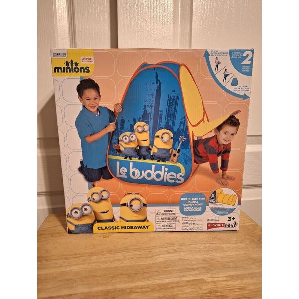 Despicable Me Minions Le Buddies classic hideaway kids play tent ages 3 up NIB