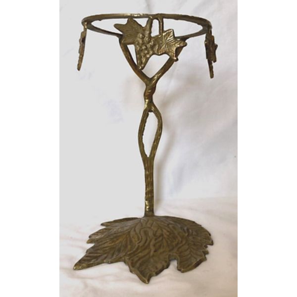 Vintage Bronze Wine Bottle Holder, Vine-shaped Home Deco.