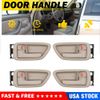 4Pcs Inside Interior Door Handle Front & Rear for Toyota Sequoia 2001-2007 Beige