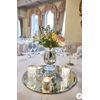 Decor Essentials Round Mirror Plate Wedding Table Centerpiece (40 cm Round)