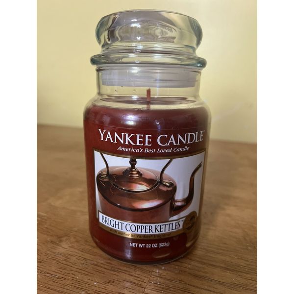 RETIRED Yankee Candle ~ Bright Copper Kettles ~ Favorite Things Cinnamon +