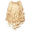 ColorGround Long Curly Cosplay Wig with 2 Ponytails (Blonde)