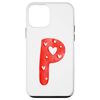 iPhone 12 mini P V Day Initial Letters Numbers Letter Number Valentines Fun Case