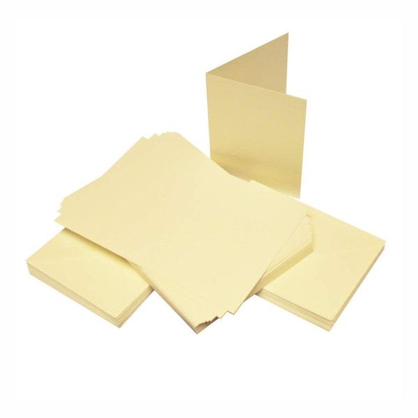 3 Ace Crafts A6 Ivory Hammered Cards and Envelopes for Card Making (50) Birthday, Wedding Invitation, Paper for Craft Making, Thank You Cards with Envelope, Valentine's Day, Thanksgiving, Christmas