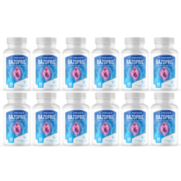 Bazopril Capsules, Advanced Metabolic Support Formula-12 Bottles