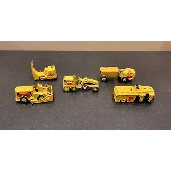 Vintage Linemar Construction Toys Japanese Lot Of 5