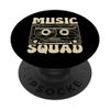 Retro Cassette Recorder - Music Squad PopSockets Adhesive PopGrip