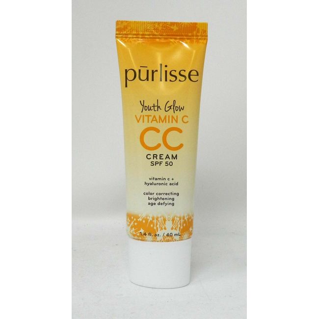 Purlisse Youth Glow Vitamin C Cream SPF 50 Light 1.4 Ounce