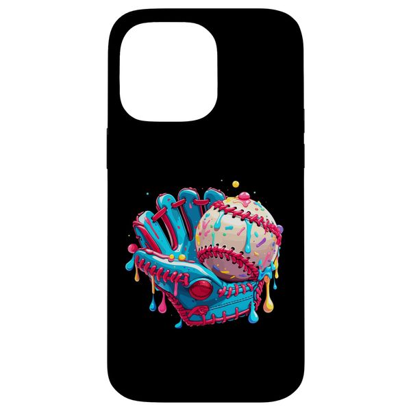 Baseball Drip Ice Sprinkles Baseball Glove Hülle für iPhone 14 Pro Max