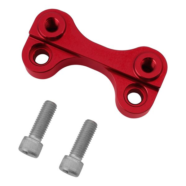 XMT-MOTO 1'' Handlebar Riser Pull Back Plate Fit For Harley Softail 00-24 Dyna 99-17,Red