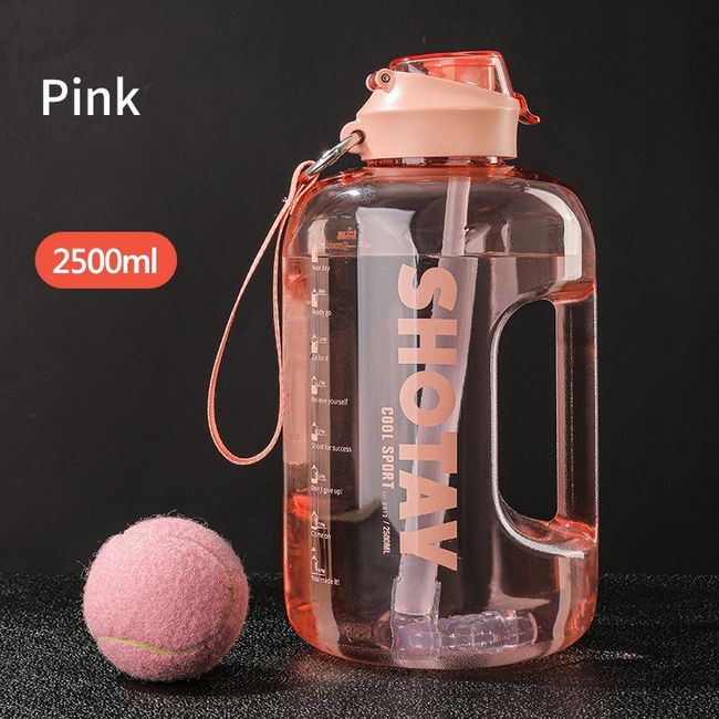 2/1.5 Liter Water Bottle with Straw Female Large Portable Travel Bottles  Sports Fitness Cup Summer