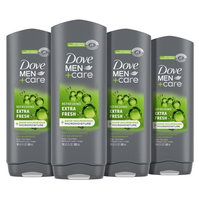 Dove Men+Care Body and Face Bar, Extra Fresh, 2.6 oz.