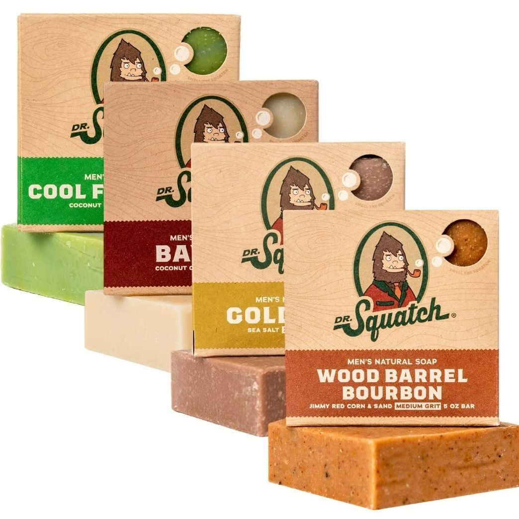 Dr. Squatch Men's Bar Soap Gift Set (10 Bars) Men's Natural Bar