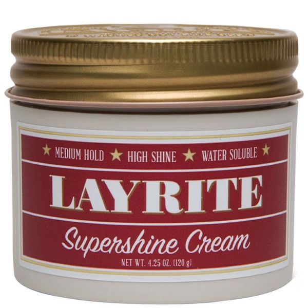 Layrite Supershine Cream 120g | Medium Hold | Water Soluble | High Shine